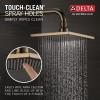 imageDelta Faucet Vero 17 Series DualFunction Shower Trim Kit with SingleSpray TouchClean Rain Shower Head Champagne Bronze T17253CZ Valve Not Included