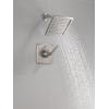 imageDelta Geist 14 Series Shower Faucet Set Matte Black Shower Head and Handle Set Valve Trim Kit Matte Black 142864BL Valve IncludedSpotShield