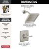 imageDelta Geist 14 Series Shower Faucet Set Matte Black Shower Head and Handle Set Valve Trim Kit Matte Black 142864BL Valve IncludedSpotShield