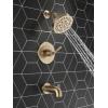 imageDelta Saylor 14 Series Bathtub and Shower Faucet Set Matte Black Shower Head and Handle Set Valve Trim Kit Matte Black T14435BL Valve Not IncludedChampagne Bronze