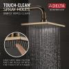 imageDelta Vero 14 Series Rain Shower Faucet Set Brushed Gold Shower Head and Handle Set Valve Trim Kit Champagne Bronze T14253CZWE Valve Not IncludedChampagne Bronze