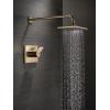 imageDelta Vero 14 Series Rain Shower Faucet Set Brushed Gold Shower Head and Handle Set Valve Trim Kit Champagne Bronze T14253CZWE Valve Not IncludedChampagne Bronze
