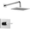 imageDelta Vero 14 Series Rain Shower Faucet Set Brushed Gold Shower Head and Handle Set Valve Trim Kit Champagne Bronze T14253CZWE Valve Not IncludedChrome