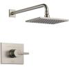 imageDelta Vero 14 Series Rain Shower Faucet Set Brushed Gold Shower Head and Handle Set Valve Trim Kit Champagne Bronze T14253CZWE Valve Not IncludedStainless