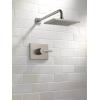 imageDelta Vero 14 Series Rain Shower Faucet Set Brushed Gold Shower Head and Handle Set Valve Trim Kit Champagne Bronze T14253CZWE Valve Not IncludedStainless