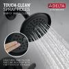 imageDelta Woodhurst 14 Series Shower Faucet Set Oil Rubbed Bronze Shower Head and Handle Set Valve Trim Kit Venetian Bronze T14232RB Valve Not IncludedMatte Black