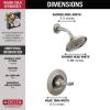 imageDelta Woodhurst 14 Series Shower Faucet Set Oil Rubbed Bronze Shower Head and Handle Set Valve Trim Kit Venetian Bronze T14232RB Valve Not IncludedStainless
