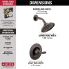 imageDelta Woodhurst 14 Series Shower Faucet Set Oil Rubbed Bronze Shower Head and Handle Set Valve Trim Kit Venetian Bronze T14232RB Valve Not IncludedVenetian Bronze