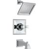 imageDelta Faucet Dryden 14 Series SingleFunction Tub and Shower Trim Kit with SingleSpray TouchClean Shower Head Champagne Bronze T14451CZ Valve Not IncludedChrome