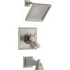 imageDelta Faucet Dryden 14 Series SingleFunction Tub and Shower Trim Kit with SingleSpray TouchClean Shower Head Champagne Bronze T14451CZ Valve Not IncludedStainless