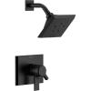 imageDelta Faucet Pivotal 14 Series SingleFunction Shower Faucet Shower Trim Kit 5Spray H2Okinetic Shower Head Matte Black T14299BL Valve Not IncludedMatte Black
