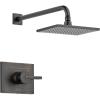 imageDelta Faucet Vero 14 Series SingleFunction Shower Trim Kit with SingleSpray TouchClean Rain Shower Head Stainless T14253SS Valve Not IncludedVenetian Bronze