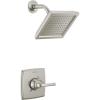 imageDelta Geist 14 Series Shower Faucet Set Matte Black Shower Head and Handle Set Valve Trim Kit Matte Black 142864BL Valve IncludedSpotShield