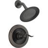 imageDelta Windemere 14 Series Shower Faucet Set Oil Rubbed Bronze Shower Head and Handle Set Valve Trim Kit Oil Rubbed Bronze BT14296OB Valve Not Included