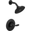 imageDelta Woodhurst 14 Series Shower Faucet Set Oil Rubbed Bronze Shower Head and Handle Set Valve Trim Kit Venetian Bronze T14232RB Valve Not IncludedMatte Black