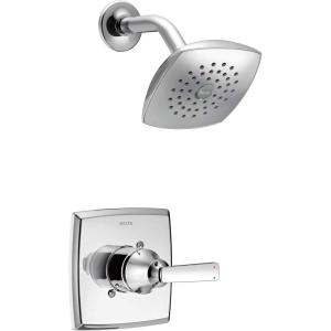 imageDelta Ashlyn 14 Series Shower Faucet Set Chrome Shower Head and Handle Set Valve Trim Kit Chrome T14264 Valve Not IncludedChrome