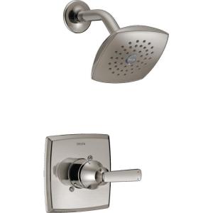 imageDelta Ashlyn 14 Series Shower Faucet Set Chrome Shower Head and Handle Set Valve Trim Kit Chrome T14264 Valve Not IncludedStainless