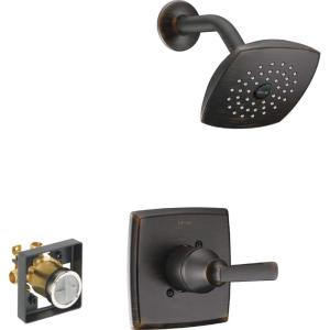 imageDelta Ashlyn 14 Series Shower Faucet Set Chrome Shower Head and Handle Set Valve Trim Kit Chrome T14264 Valve Not IncludedVenetian Bronze