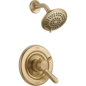 imageDelta Faucet Lahara 17 Series DualFunction Shower Trim Kit with 5Spray TouchClean Shower Head Venetian Bronze T17238RB Valve Not IncludedChampagne Bronze