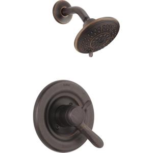 imageDelta Faucet Lahara 17 Series DualFunction Shower Trim Kit with 5Spray TouchClean Shower Head Venetian Bronze T17238RB Valve Not IncludedVenetian Bronze