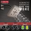 imageDelta Faucet Ara 17 Series DualFunction Tub and Shower Trim Kit with SingleSpray H2Okinetic Shower Head Matte Black T17467BL Valve Not IncludedStainless