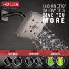 imageDelta Faucet Ara 17 Series DualFunction Tub and Shower Trim Kit with SingleSpray H2Okinetic Shower Head Matte Black T17467BL Valve Not IncludedStainless