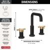 imageDelta Faucet Nicoli 14 Series SingleHandle Shower Faucet with 5Setting H2Okinetic Shower Head Nicoli Widespread Bathroom Sink Faucet 3Hole Matte BlackChampagne Bronze Shower Valve Included
