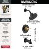 imageDelta Faucet Nicoli 14 Series SingleHandle Shower Faucet with 5Setting H2Okinetic Shower Head Nicoli Widespread Bathroom Sink Faucet 3Hole Matte BlackChampagne Bronze Shower Valve Included