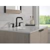 imageDelta Trinsic USpout Widespread Bathroom Faucet Polished Nickel 3Hole Bathroom Sink Faucet Metal PushPop Drain Assembly Polished Nickel 3554PNMPUDSTMatte Black
