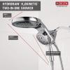 imageDelta 5Setting HydroRain 2in1 Dual Shower Head Polished Nickel High Pressure Shower Head with Handheld Spray 25 GPM Flow Rate Lumicoat Polished Nickel 58680PNPR25Chrome