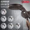 imageDelta 5Setting HydroRain 2in1 Dual Shower Head Polished Nickel High Pressure Shower Head with Handheld Spray 25 GPM Flow Rate Lumicoat Polished Nickel 58680PNPR25Venetian Bronze