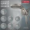imageDelta 5Setting HydroRain 2in1 Dual Shower Head Polished Nickel High Pressure Shower Head with Handheld Spray 25 GPM Flow Rate Lumicoat Polished Nickel 58680PNPR25Stainless