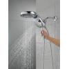 imageDelta 5Setting HydroRain 2in1 Dual Shower Head Polished Nickel High Pressure Shower Head with Handheld Spray 25 GPM Flow Rate Lumicoat Polished Nickel 58680PNPR25Lumicoat Chrome