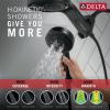imageDelta 5Setting HydroRain 2in1 Dual Shower Head Polished Nickel High Pressure Shower Head with Handheld Spray 25 GPM Flow Rate Lumicoat Polished Nickel 58680PNPR25Matte Black