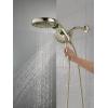 imageDelta 5Setting HydroRain 2in1 Dual Shower Head Polished Nickel High Pressure Shower Head with Handheld Spray 25 GPM Flow Rate Lumicoat Polished Nickel 58680PNPR25Polished Nickel