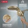imageDelta 5Setting HydroRain 2in1 Dual Shower Head Polished Nickel High Pressure Shower Head with Handheld Spray 25 GPM Flow Rate Lumicoat Polished Nickel 58680PNPR25Champagne Bronze