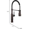 imageDelta Theodora Pro Style Commercial Kitchen Faucet with Pull Down Sprayer Single Hole Brushed Gold Kitchen Sink Faucet Single Handle Champagne Bronze 18804ZCZDSTVenetian Bronze