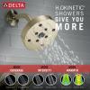 imageDelta Trinsic 14 Series SingleFunction H2Okinetic Shower Faucet Set Polished Nickel Shower Head and Handle Valve Trim Kit Polished Nickel T14259PN Valve Not Included