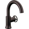 imageDelta Trinsic 1Hole PullDown Bathroom Faucet with Wheel Handle Polished Nickel High Arc Single Hole Bathroom Sink Faucet with Sprayer Metal PushPop Drain Assembly Polished Nickel 558HARPNPDDSTVenetian Bronze