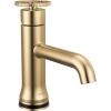 imageDelta Trinsic Touchless 1Hole Bathroom Faucet Touch On Technology Brushed Nickel Trinsic Single Hole Bathroom Sink Faucet with Wheel Handle Metal PushPop Drain Assembly Stainless 558TSSMPUDSTChampagne Bronze