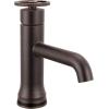 imageDelta Trinsic Touchless 1Hole Bathroom Faucet Touch On Technology Brushed Nickel Trinsic Single Hole Bathroom Sink Faucet with Wheel Handle Metal PushPop Drain Assembly Stainless 558TSSMPUDSTVenetian Bronze