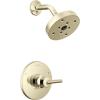 imageDelta Trinsic 14 Series SingleFunction H2Okinetic Shower Faucet Set Polished Nickel Shower Head and Handle Valve Trim Kit Polished Nickel T14259PN Valve Not Included