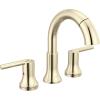 imageDelta Trinsic Polished Nickel Bathroom Faucet with Sprayer 8 Inch 3 Hole Widespread Bathroom Sink Faucet with Pull Out Sprayer Metal PushPop Drain Polished Nickel 3559PNPDDST