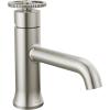 imageDelta Trinsic Touchless 1Hole Bathroom Faucet Touch On Technology Brushed Nickel Trinsic Single Hole Bathroom Sink Faucet with Wheel Handle Metal PushPop Drain Assembly Stainless 558TSSMPUDSTStainless