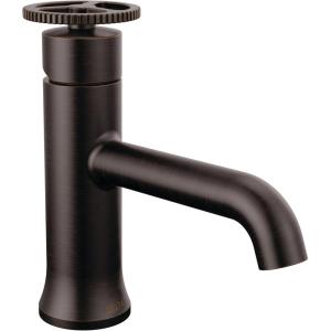 imageDelta Trinsic Touchless 1Hole Bathroom Faucet Touch On Technology Brushed Nickel Trinsic Single Hole Bathroom Sink Faucet with Wheel Handle Metal PushPop Drain Assembly Stainless 558TSSMPUDSTVenetian Bronze