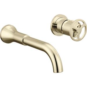 imageDelta Trinsic Wall Mount Bathroom Faucet 2 Hole Polished Nickel Bathroom Sink Faucet for Vanity Polished Nickel T3558LFPNWL Valve Not Included