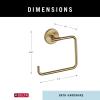 imageDelta Trinsic 1Pack Hand Towel Holder Champagne Bronze Towel Racks for Bathroom Wall Square Towel Ring Holder for Bath Towel Hanger for Kitchen Bathroom Accessories 759460CZChampaign Bronze