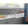 imageDelta Hazelwood Matte Black Kitchen Faucet with Pull Down Sprayer and Soap Dispenser Modern Single Hole Kitchen Sink Faucet Single Handle Matte Black 19831ZBLSDDSTChrome