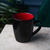 imageStone Lain Stoneware Dish Set 4 Mugs Albie  Speckled WhiteAlbie  Red and Black