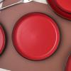 imageStone Lain Stoneware Dish Set 4 Mugs Albie  Speckled WhiteAlbie  Red and Black